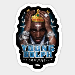 Young Dolph King of Memphis Sticker